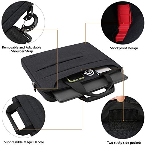 Maletin Ordenador Portatil 15,6 Pulgadas Hombre Mujer Bolso Bandolera Impermeable para portátiles Protectora Compatible Trabajo Grande Bolsa Gris Negro Maletin Ordenador Portatil 15,6 Pulgadas Hombre Mujer Bolso Bandolera Impermeable para portátiles Protectora Compatible Trabajo Grande Bolsa Gris Negro