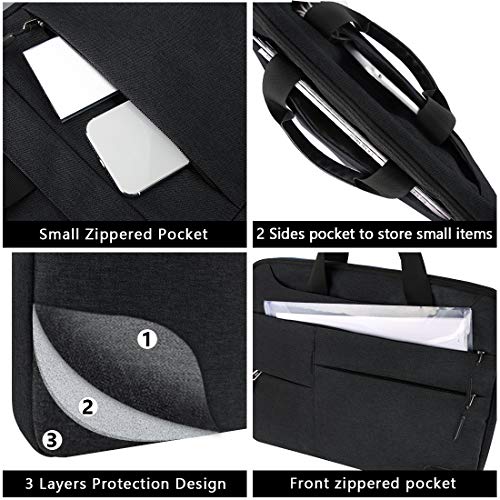 Maletin Ordenador Portatil 15,6 Pulgadas Hombre Mujer Bolso Bandolera Impermeable para portátiles Protectora Compatible Trabajo Grande Bolsa Gris Negro Maletin Ordenador Portatil 15,6 Pulgadas Hombre Mujer Bolso Bandolera Impermeable para portátiles Protectora Compatible Trabajo Grande Bolsa Gris Negro