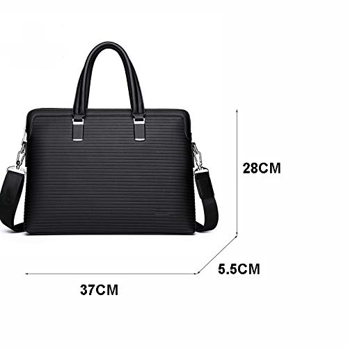Maletín para Hombre Cross Sección Moda Rayas Bolsa De Negocios Nueva Personalidad De Gran Capacidad Bolsa De Ordenador Salvaje Ocio Hombro Mensajero Bolsa Negro Maletín para Hombre Cross Sección Moda Rayas Bolsa De Negocios Nueva Personalidad De Gran Capacidad Bolsa De Ordenador Salvaje Ocio Hombro Mensajero Bolsa Negro
