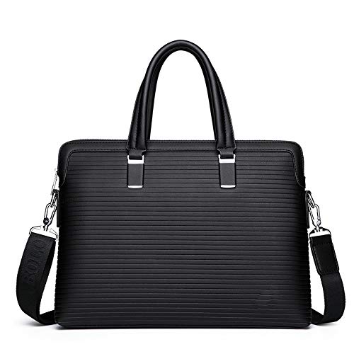 Maletín para Hombre Cross Sección Moda Rayas Bolsa De Negocios Nueva Personalidad De Gran Capacidad Bolsa De Ordenador Salvaje Ocio Hombro Mensajero Bolsa Negro Maletín para Hombre Cross Sección Moda Rayas Bolsa De Negocios Nueva Personalidad De Gran Capacidad Bolsa De Ordenador Salvaje Ocio Hombro Mensajero Bolsa Negro