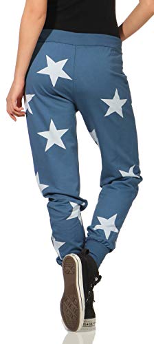 Malito Mujer Estrella Boyfriend Pantalón Sweatpants Fitness Harem Aladdin Baggy Talla Única 8025 (Color de Tejano) Malito Mujer Estrella Boyfriend Pantalón Sweatpants Fitness Harem Aladdin Baggy Talla Única 8025 (Color de Tejano)