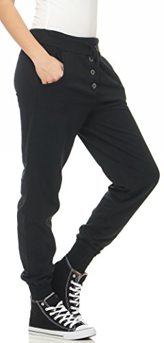 Malito Mujer Harem Pantalón en el clásico Design Aladin Baggy Bombacho Yoga 8021 (Negro) Malito Mujer Harem Pantalón en el clásico Design Aladin Baggy Bombacho Yoga 8021 (Negro)