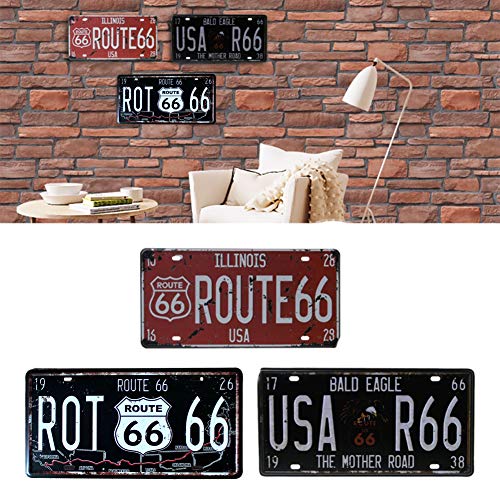 Mallalah - Placa de matrícula digital de metal para pared, placa de estaño, café, pub, bares, tienda, póster, 15 x 30 cm, decoración de moto coche carretera 66 (B) Mallalah - Placa de matrícula digital de metal para pared, placa de estaño, café, pub, bares, tienda, póster, 15 x 30 cm, decoración de moto coche carretera 66 (B)