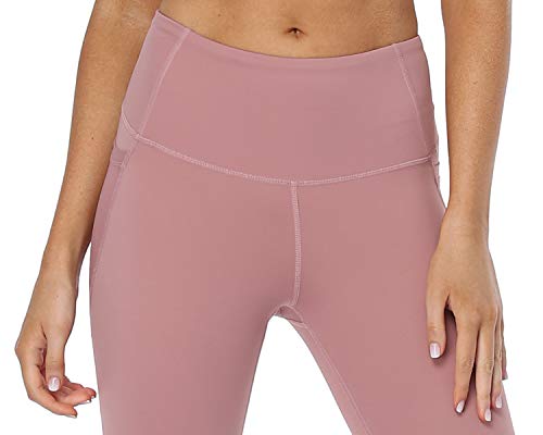 Mallas de yoga para mujer con bolsillos Mesh#rose M Mallas de yoga para mujer con bolsillos Mesh#rose M