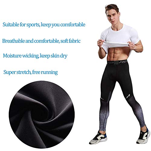 Mallas Deportivas de compresión para Hombre Pantalones de Ciclismo para Gimnasio, Ropa Deportiva Transpirable para Entrenamiento Mallas para Correr Pantalones de Entrenamiento Profesional Yoga