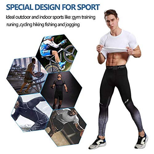 Mallas Deportivas de compresión para Hombre Pantalones de Ciclismo para Gimnasio, Ropa Deportiva Transpirable para Entrenamiento Mallas para Correr Pantalones de Entrenamiento Profesional Yoga