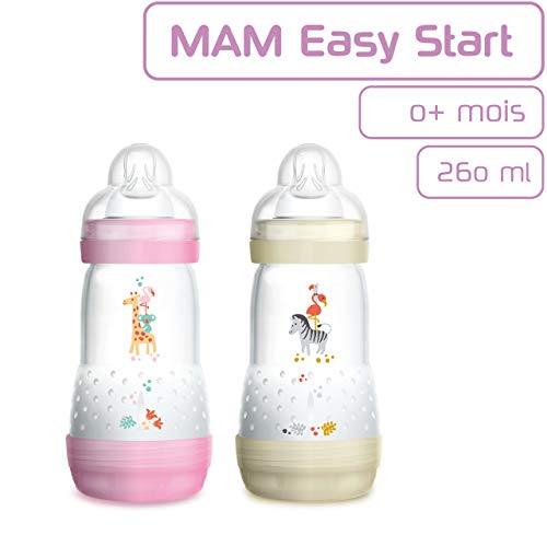 MAM - Biberones anticólico para bebé (de 0 a 6 meses, 2 x 260 ml) (5442895)