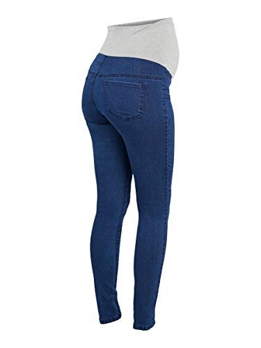 MAMALICIOUS MLZIBO Slim Dark Blue Jeggings A. Leggings, Azul, L para Mujer MAMALICIOUS MLZIBO Slim Dark Blue Jeggings A. Leggings, Azul, L para Mujer
