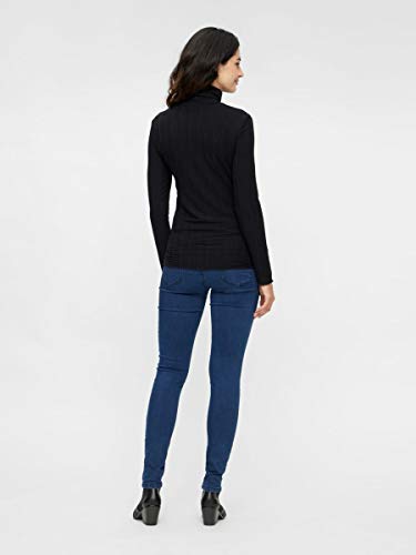 MAMALICIOUS MLZIBO Slim Dark Blue Jeggings A. Leggings, Azul, L para Mujer