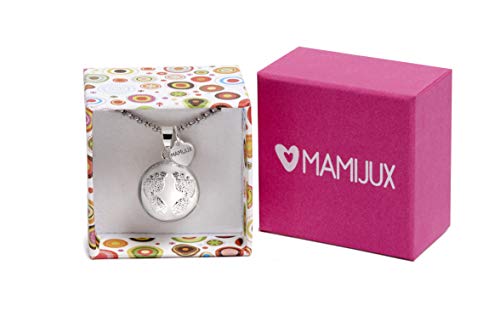 MAMIJUX Llamador de ángeles pequeños PIES con Cadena de Acero MAMIJUX Llamador de ángeles pequeños PIES con Cadena de Acero