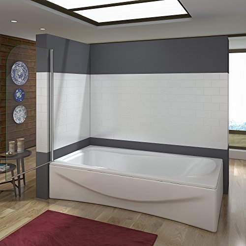 Mampara Bañera Abatible 1 Hoja Pivotante Cristal 5mm Antical 80x140cm Mampara Bañera Abatible 1 Hoja Pivotante Cristal 5mm Antical 80x140cm