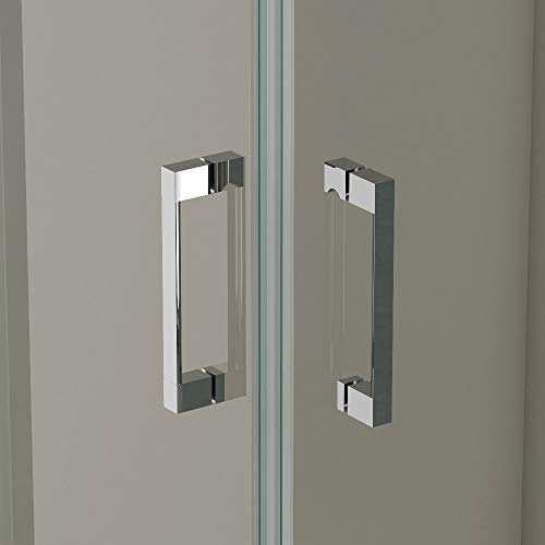Mampara de Ducha FRONTAL - EstiloBaño® BOSTON - 1 Fijo y 1 Puerta Corredera - TRANSPARENTE - Cristal de Seguridad 6 mm -ANCHO 138 cm (medida adaptable 138 a 141 cm) Mampara de Ducha FRONTAL - EstiloBaño® BOSTON - 1 Fijo y 1 Puerta Corredera - TRANSPARENTE - Cristal de Seguridad 6 mm -ANCHO 138 cm (medida adaptable 138 a 141 cm)