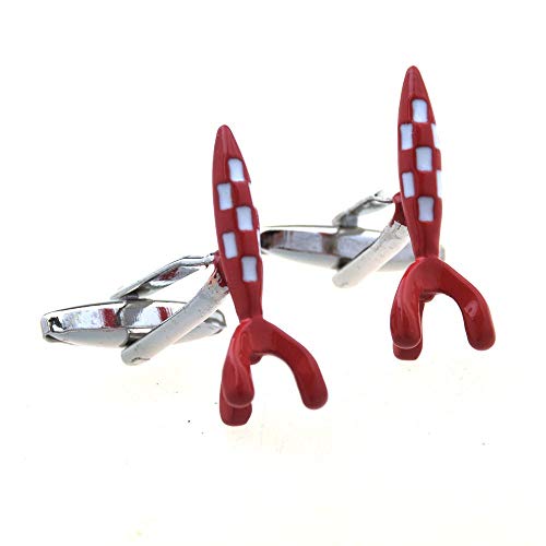 Mancuernas de dibujos animados de moda creativa de uñas hombres C Mancuernas de dibujos animados de moda creativa de uñas hombres C