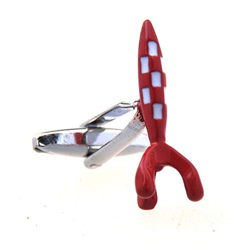 Mancuernas de dibujos animados de moda creativa de uñas hombres C Mancuernas de dibujos animados de moda creativa de uñas hombres C