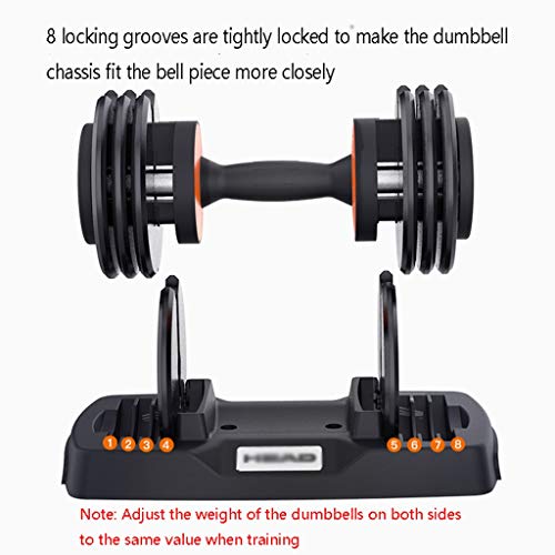 Mancuernas Dumbbell Set, Mancuernas Ajustables Inteligentes, Pesas De Barra Desmontables Para Hombres Y Mujeres En Interiores, Equipo De Gimnasio Para El Hogar ( Color : Black1 , Size : 11.3KG*1 )