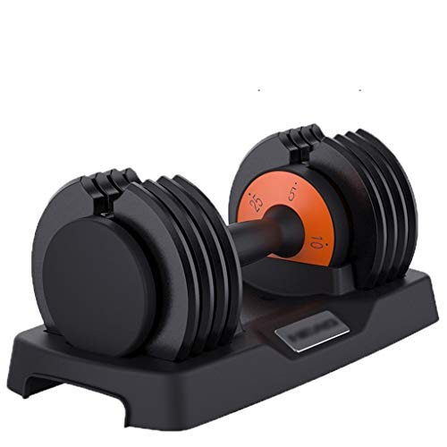 Mancuernas Dumbbell Set, Mancuernas Ajustables Inteligentes, Pesas De Barra Desmontables Para Hombres Y Mujeres En Interiores, Equipo De Gimnasio Para El Hogar ( Color : Black1 , Size : 11.3KG*1 )