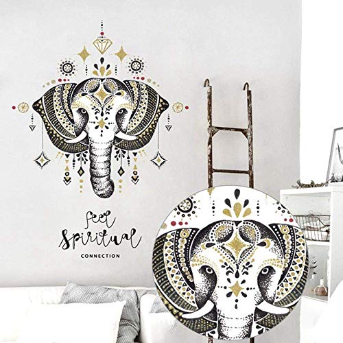 Mandala Elefante Tatuajes De Pared Dormitorio Indian Yoga Vinilo Adhesivo Boho Decor-50X70Cm Mandala Elefante Tatuajes De Pared Dormitorio Indian Yoga Vinilo Adhesivo Boho Decor-50X70Cm