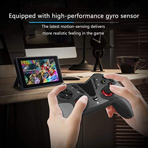 Mando Inalámbrico Gamepad Wireless Controlador Inalámbrico Compatible con Playstation 4 Dualshock 4 con Los Botones De Activación Playstation 4 y Windows (negro)