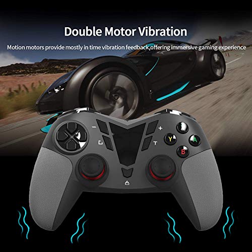 Mando Inalámbrico Gamepad Wireless Controlador Inalámbrico Compatible con Playstation 4 Dualshock 4 con Los Botones De Activación Playstation 4 y Windows (negro)