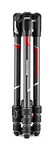 Manfrotto Befree Advanced Twist - Trípode de Viaje con Cabezal Fluido y Cierre Giratorio, Portátil y Compacto, Trípode de Carbono para Cámaras DSLR, Reflex, sin Espejo y Accesorios