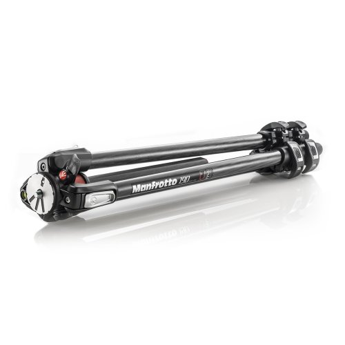 Manfrotto MT190CXPRO3 - Trípode (3 secciones), sólo patas, carbono, negro