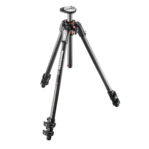 Manfrotto MT190CXPRO3 - Trípode (3 secciones), sólo patas, carbono, negro