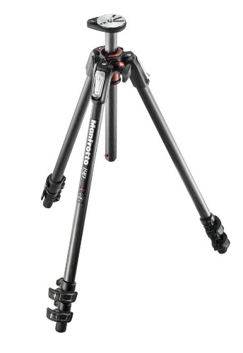 Manfrotto MT190CXPRO3 - Trípode (3 secciones), sólo patas, carbono, negro