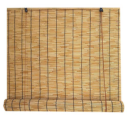 MANG Persianas Enrollables De Bambú Natural Cortina De Láminas De Filtro De Luz Persiana Ventana Sombrilla 100% Salvaje Hecho De Juncos Fácil De Instalar MANG Persianas Enrollables De Bambú Natural Cortina De Láminas De Filtro De Luz Persiana Ventana Sombrilla 100% Salvaje Hecho De Juncos Fácil De Instalar