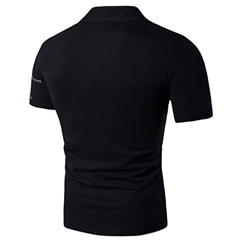 Manga Corta Camiseta Hombres Ajustado Cuello en v Músculo Casual Tops Playeras Manga Corta Camiseta Hombres Ajustado Cuello en v Músculo Casual Tops Playeras