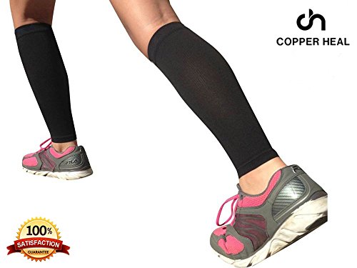 Mangas Compresión con COBRE para PANTORRILLAS COPEER HEAL (1 par) Ideal Ejercicio Recuperación deportiva Dolores Musculares M Mangas Compresión con COBRE para PANTORRILLAS COPEER HEAL (1 par) Ideal Ejercicio Recuperación deportiva Dolores Musculares M