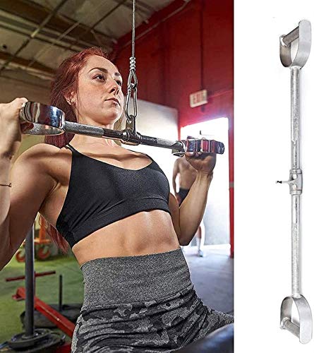 Mango De Estribo Duradero Utilizado para Máquina De Cable, con Cuerda De Tracción De 37 Cm Y Mosquetón, Barra Recta, Barra Giratoria para Entrenamiento De Fuerza, Gimnasio En Casa, Ejercicio Físico