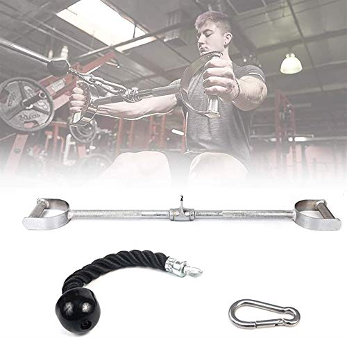 Mango De Estribo Duradero Utilizado para Máquina De Cable, con Cuerda De Tracción De 37 Cm Y Mosquetón, Barra Recta, Barra Giratoria para Entrenamiento De Fuerza, Gimnasio En Casa, Ejercicio Físico Mango De Estribo Duradero Utilizado para Máquina De Cable, con Cuerda De Tracción De 37 Cm Y Mosquetón, Barra Recta, Barra Giratoria para Entrenamiento De Fuerza, Gimnasio En Casa, Ejercicio Físico