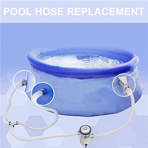 Manguera de Piscina Manguera de Bomba de Filtro Suave Universal y Duradera, con 4 Abrazaderas Metálicas Accesorio de Reemplazo de Bomba de Piscina