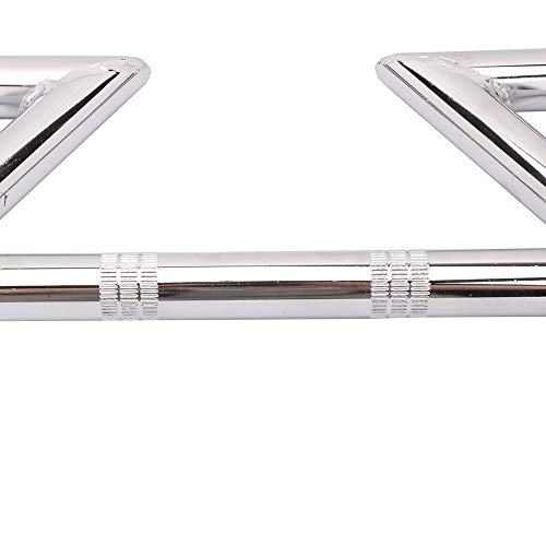 Manillar para motocicleta de 7/8 pulgadas, barra en Z, cromo, universal, 22 mm, barras de mano para Harley Sportster XL 883 1200 Cruiser Bobber Custom Chopper Dyna Tour Glide Road Manillar para motocicleta de 7/8 pulgadas, barra en Z, cromo, universal, 22 mm, barras de mano para Harley Sportster XL 883 1200 Cruiser Bobber Custom Chopper Dyna Tour Glide Road