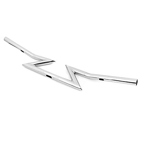 Manillar Z-Bar 1" para Harley Dyna Wide Glide, Softail Bad Boy/Custom Cromo Manillar Z-Bar 1" para Harley Dyna Wide Glide, Softail Bad Boy/Custom Cromo