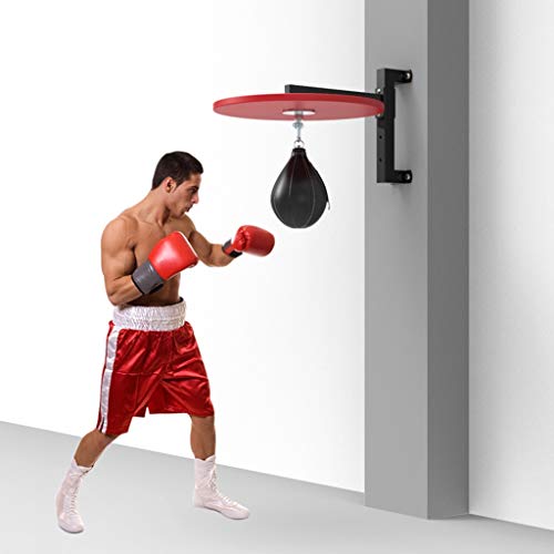 Mano-ojo Coordinación Velocidad Bola Plataforma Hogar Montado En La Pared Boxeo Speedball Soporte Altura Ajustable Marco De Entrenamiento Fitness y ejercicio ( Color : Black , Size : 50*35*15cm )