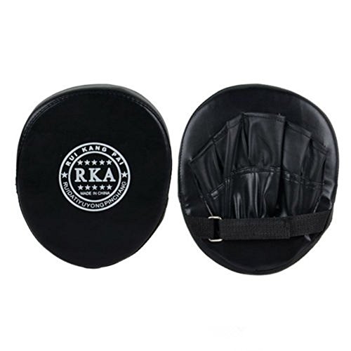 Manoplas de boxeo Focus Punch Mitts MMA Guante de entrenamiento objetivo Karate Muay Thai Kick, negro Manoplas de boxeo Focus Punch Mitts MMA Guante de entrenamiento objetivo Karate Muay Thai Kick, negro