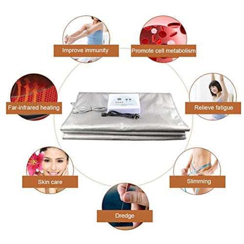 Manta de Sauna de Rayos Infrarrojos Lejanos Maquina de Belleza Saco Sauna de Adelgazamiento Terapia Térmica para Quemar Calorías y Grasas para Salón de Belleza SPA Manta de Sauna de Rayos Infrarrojos Lejanos Maquina de Belleza Saco Sauna de Adelgazamiento Terapia Térmica para Quemar Calorías y Grasas para Salón de Belleza SPA