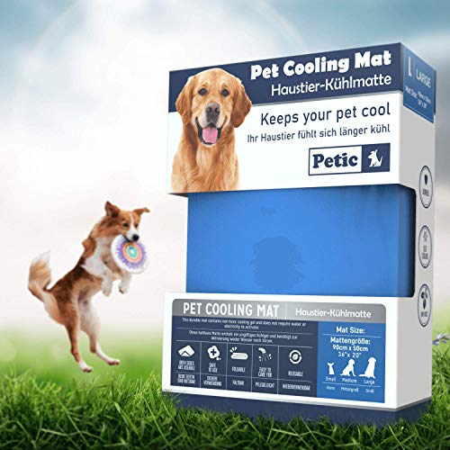 Manta Refrescante Perro Manta Refrigerante Perro Alfombrilla Refrescante Para Perros Cama Fria para Perros Grandes Esterilla Refrigerante Perro Manta Fria para Perros Gatos Mascotas Cooling Mat 90x50