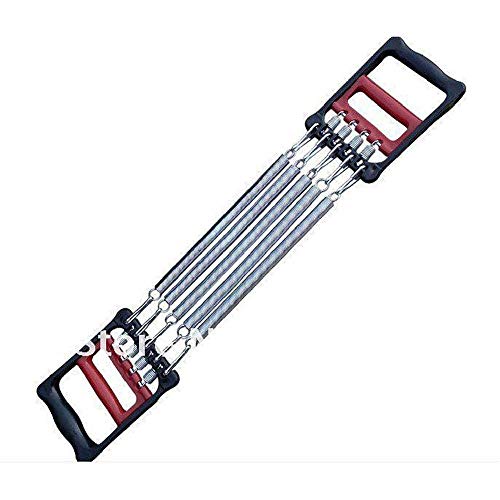 Manyao Extensor de Pecho Pecho ejercitador for los Hombres - 5 resortes de Fuerza Ajustable Entrenando Pecho ampliador de la Aptitud Muscular Gimnasio en casa