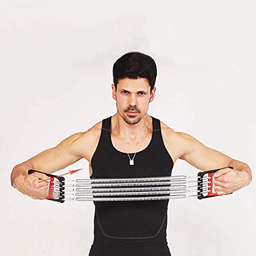 Manyao Extensor de Pecho Pecho ejercitador for los Hombres - 5-Spring Fuerza del Brazo Trainer Ejercicio de Resistencia del Sistema 3 en 1 for Casa Equipo de la Aptitud Entrenamiento de los músculos