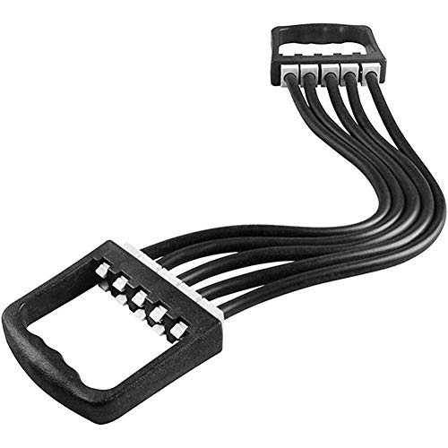 Manyao Pecho ejercitador for los Hombres - Cubierta portátil Sporting Goods Tirador de la Aptitud del Ejercicio de Resistencia elástica Cable Tubo de la Cuerda de Yoga 5 Bandas de Resistencia Negro