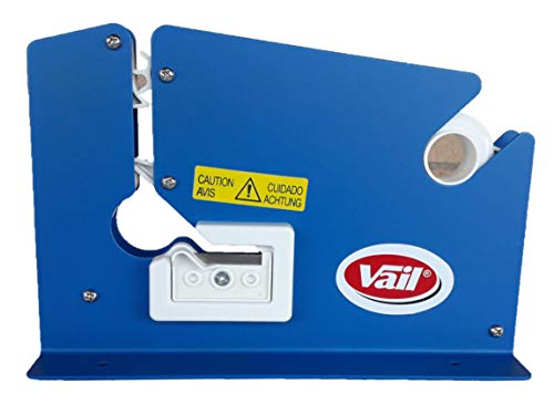Maquina Cierra Bolsas en Metal Color Azul para Rollos de Cinta Adhesiva de 12 Milimetros Maquina Cierra Bolsas en Metal Color Azul para Rollos de Cinta Adhesiva de 12 Milimetros