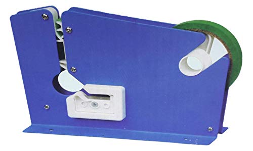 Maquina Cierra Bolsas en Metal Color Azul para Rollos de Cinta Adhesiva de 12 Milimetros Maquina Cierra Bolsas en Metal Color Azul para Rollos de Cinta Adhesiva de 12 Milimetros