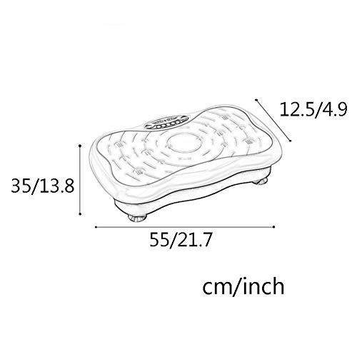 Máquina de Aptitud de la Placa de vibración Cuerpo Entero Plataforma de la Plataforma Máquina de Ejercicios Cuerpo Entero for el hogar Fitness y pérdida de Peso