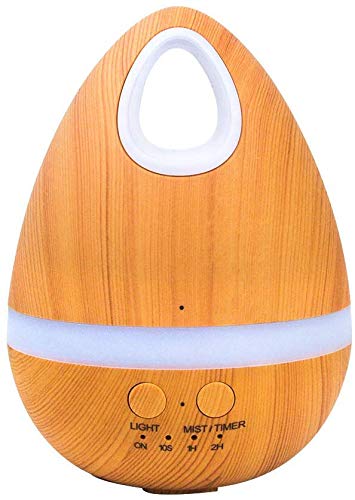 Máquina de Aromaterapia de Huevo Creativa Mini Luz de Noche Colorida Humidificador de Aromaterapia de Grano de Madera Máquina de Extensión Ultrasónica, QiXian, Madera clara Máquina de Aromaterapia de Huevo Creativa Mini Luz de Noche Colorida Humidificador de Aromaterapia de Grano de Madera Máquina de Extensión Ultrasónica, QiXian, Madera clara