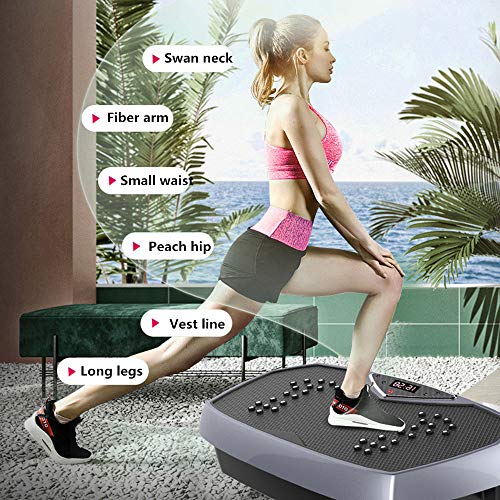 Máquina De Ejercicio Con Placa Vibratoria Para Perder Peso 200 Vatios Entrenamiento De Cuerpo Entero Plataforma Vibratoria Máquina De Masaje Carga Máxima De 330 Lb Equipo De Fitness Para Gimnasio Casa Máquina De Ejercicio Con Placa Vibratoria Para Perder Peso 200 Vatios Entrenamiento De Cuerpo Entero Plataforma Vibratoria Máquina De Masaje Carga Máxima De 330 Lb Equipo De Fitness Para Gimnasio Casa