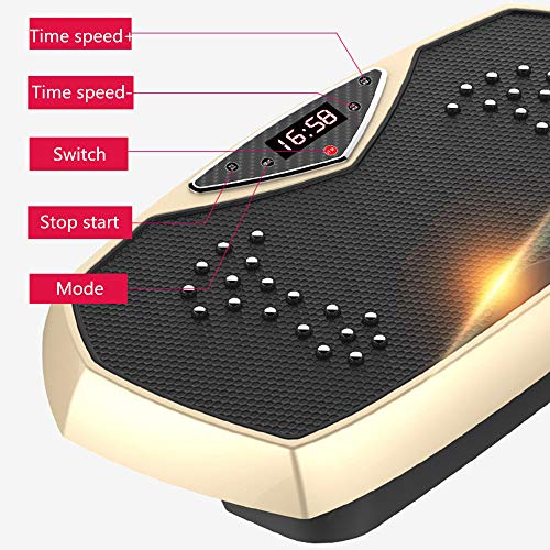 Máquina De Ejercicio Con Placa Vibratoria Para Perder Peso 200 Vatios Entrenamiento De Cuerpo Entero Plataforma Vibratoria Máquina De Masaje Carga Máxima De 330 Lb Equipo De Fitness Para Gimnasio Casa