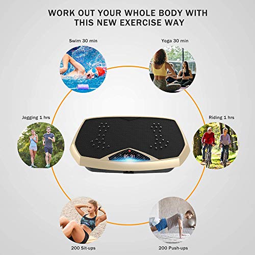 Máquina De Ejercicio Con Placa Vibratoria Para Perder Peso 200 Vatios Entrenamiento De Cuerpo Entero Plataforma Vibratoria Máquina De Masaje Carga Máxima De 330 Lb Equipo De Fitness Para Gimnasio Casa Máquina De Ejercicio Con Placa Vibratoria Para Perder Peso 200 Vatios Entrenamiento De Cuerpo Entero Plataforma Vibratoria Máquina De Masaje Carga Máxima De 330 Lb Equipo De Fitness Para Gimnasio Casa