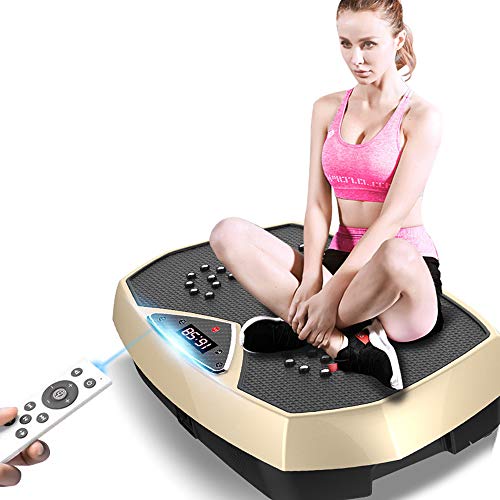 Máquina De Ejercicio Con Placa Vibratoria Para Perder Peso 200 Vatios Entrenamiento De Cuerpo Entero Plataforma Vibratoria Máquina De Masaje Carga Máxima De 330 Lb Equipo De Fitness Para Gimnasio Casa